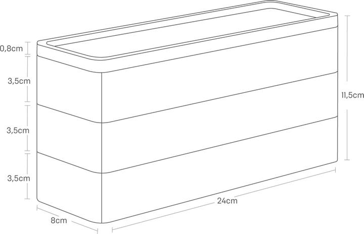 Actual product image Yamazaki 3-tier accessory shelf RIN