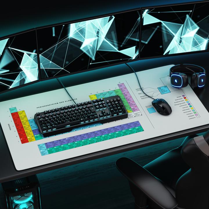 Actual product image Titanwolf Gaming mouse pad, 1200 x 600mm XXXL speed gaming mouse mat, mouse pad extra-large surface, periodic (XXL)