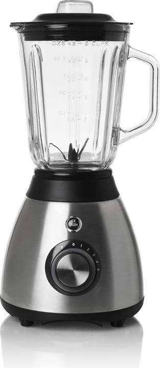 Produktbild Melchioni Glas-Tischmixer 600 W Schwarz, Stahl (600 W)