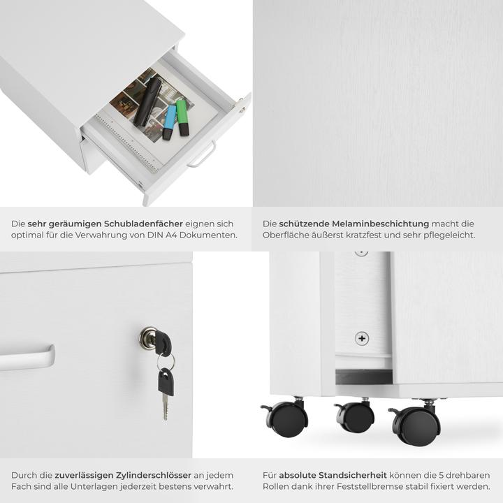 Actual product image tectake Vagur (40 x 46 x 54.5 cm)