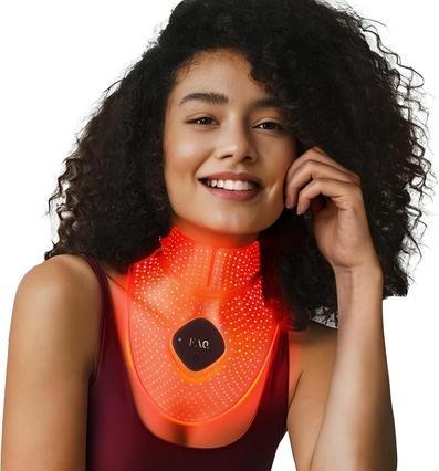 Immagine prodotto FAQ 211 Maschera indossabile in silicone anti-invecchiamento NIR + 7 LED Light Therapy per il collo e