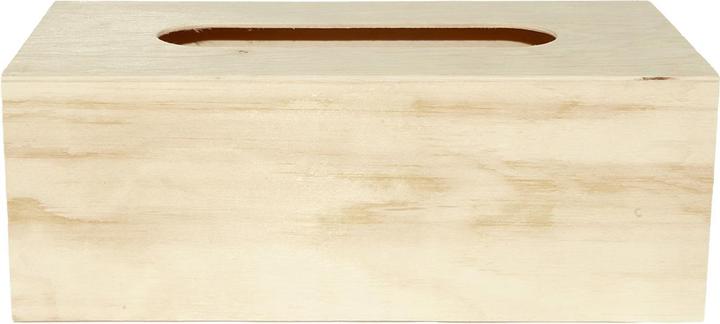 Actual product image Natura Punto Cosmetic tissue box made of wood, natural, 25 x 13 x 9.2 cm