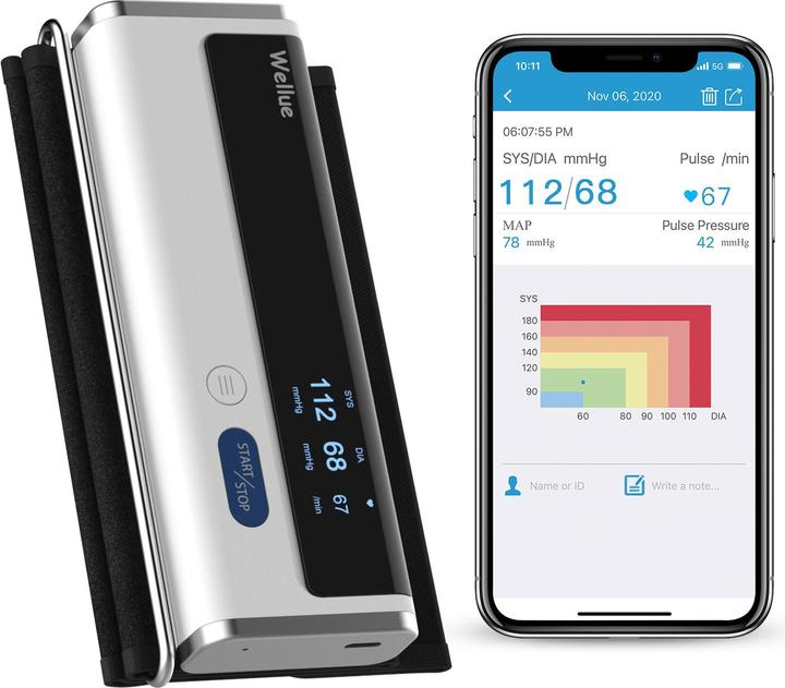 Actual product image ViatomTech BP2A Bluetooth upper arm bp monitor (Blood pressure monitor upper arm)