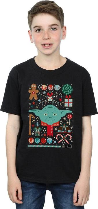 Immagine prodotto Star Wars Yoda Christmas Maglietta Ragazzi (140, 146)