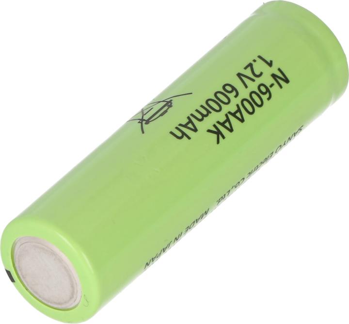 Image du produit Panasonic Batterie Sanyo N-600AAK, N-600AAK Mignon AA NiCd (1 pcs, AA, 600 mAh)