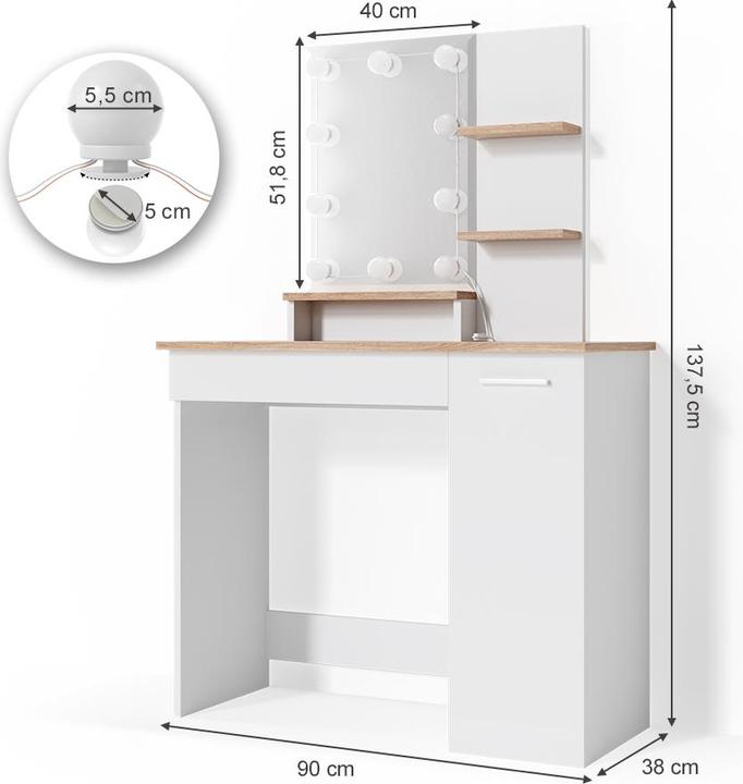 Image du produit Vicco Julia avec éclairage