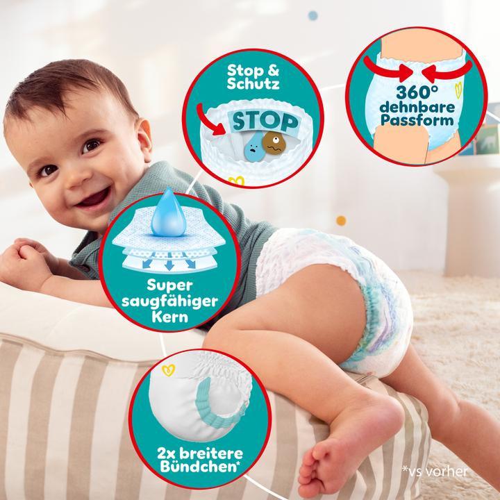 Produktbild Pampers Baby-Dry Pants (Gr. 7, Halbmonatsbox, 62 Stück)