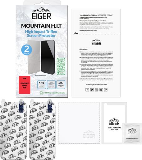Actual product image Eiger Display-Folie (2er-Pack) Mountain H.I.T Clear (2 Piece, Google Pixel 9a)