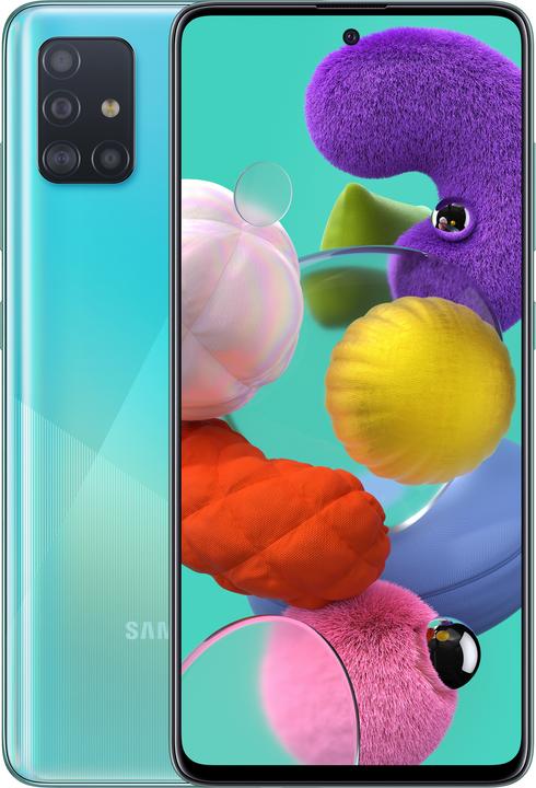 Immagine prodotto Samsung Galaxy A51 (128 GB, Prisma Crush Blu, 6.50", Doppia SIM + SD, 48 Mpx, 4G)