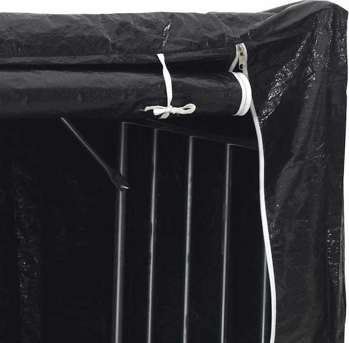 Actual product image VidaXL Firewood rack with rain cover 100.5x40.5x110.5 cm Firewood rack