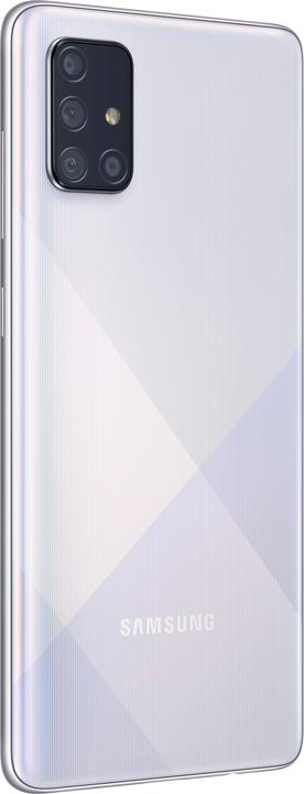 Actual product image Samsung Galaxy A71 (128 GB, Prism Crush Silver, 6.70", Dual SIM + SD, 64 Mpx, 4G)