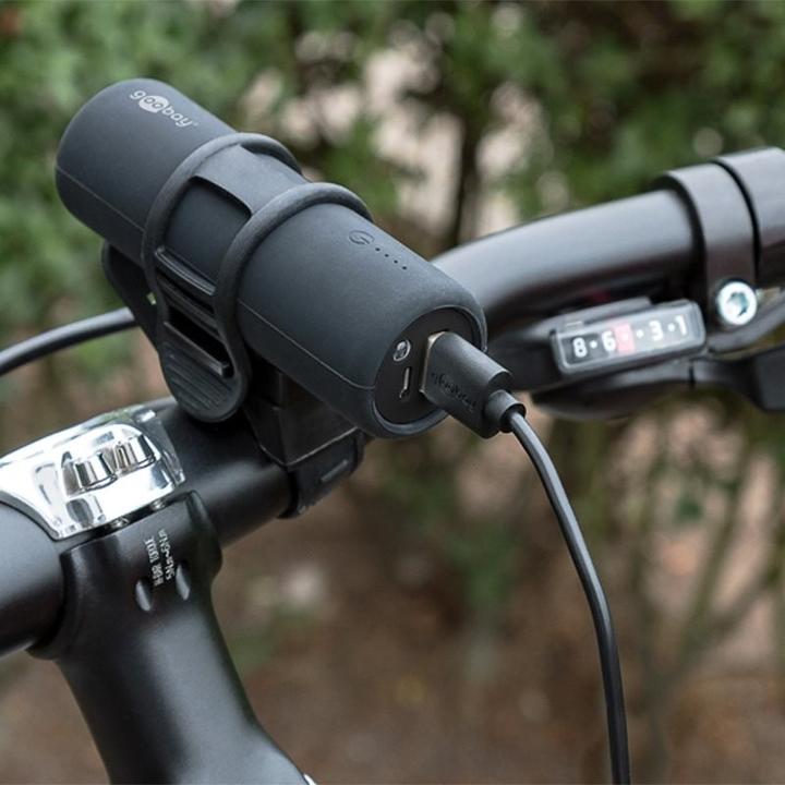 Actual product image Goobay Powerbank Bike Power (5000 mAh, 18.50 Wh)