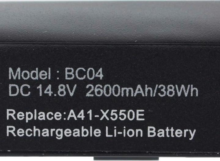 Immagine prodotto ASUS A41-X550E (4 Celle, 2600 mAh)