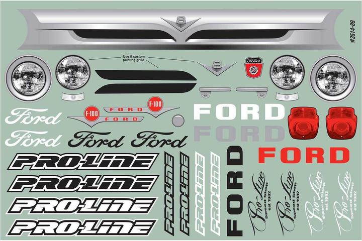 Produktbild Proline Karosserie Ford F-100 1956 unlackiert, 1:10