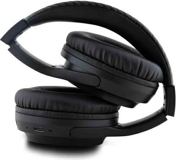 Actual product image BMW Bluetooth ENC Headphones BMBHMIAV27MBCTK Black/Black Printed Logos (Cable)