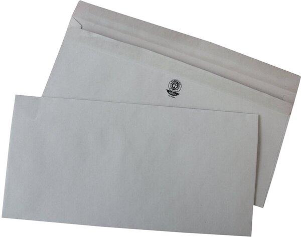 Produktbild Büroring Briefumschlag DIN lang, ohne Fenster, selbstklebend, grau, Recycling, 75g/qm, 1000 Stück (DL, 1000 x)