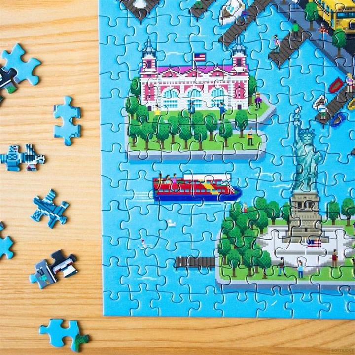 Image du produit Ravensburger 8-Bit Pixel Puzzle New York Level 2 500 Teile (500 pièces)