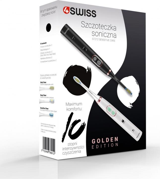 Produktbild 4Swiss Szczoteczka Sensitive Care ST212 Golden Edition Biała (Schallzahnbürste)