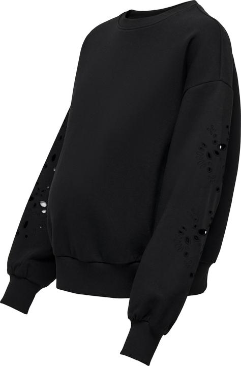 Produktbild Only Maternity Normal geschnitten Rundhals Maternity Tief angesetzte Schulter Sweatshirt Sweatshirt (XL)