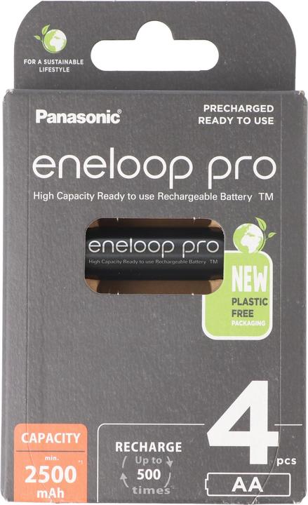 Actual product image Sanyo Eneloop HR-3UWXA, AA NiMH 2500mAh, 4-pack (4 pcs., AA, 2500 mAh)