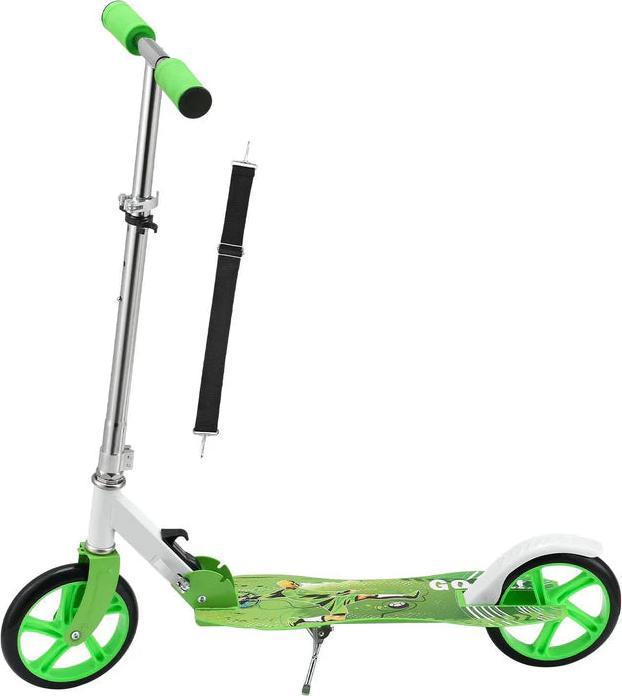 Juskys Cityroller Scooter mit XXL Rädern, Fussständer Hinterradreibungsbremse