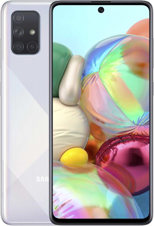 Actual product image Samsung Galaxy A71 (128 GB, Prism Crush Silver, 6.70", Dual SIM + SD, 64 Mpx, 4G)