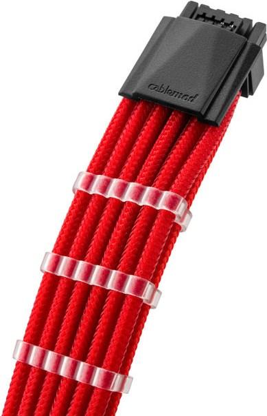 Produktbild CableMod Pro ModMesh 12VHPWR auf 3x PCI-e Verlängerung - 45cm, rot
