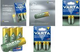 Produktbild Varta Akku AA Recycled AA 2100mAh 2er-Pack (2 Stk., AA, 2100 mAh)