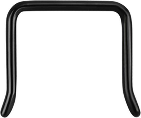 Produktbild Star Piercing Septum Ring U abgewinkelt schwarz (ohne Messing, Chirurgenstahl 316L)