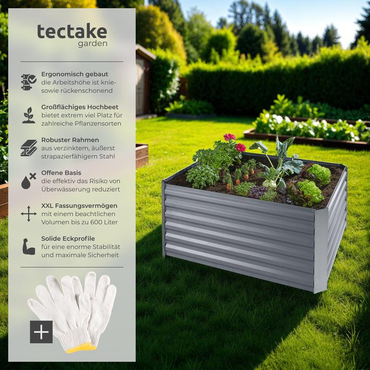 Image du produit tectake Lit surélevé en zinc pour la salvia