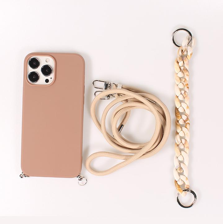Immagine prodotto PhoneLook Coque Gel silicone avec corde collier & chaîne de pierre décorative (Apple iPhone 13 Pro Max)