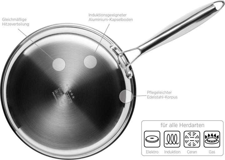 Actual product image Mäser Hestia (28 cm, Frying pan, Stainless steel)