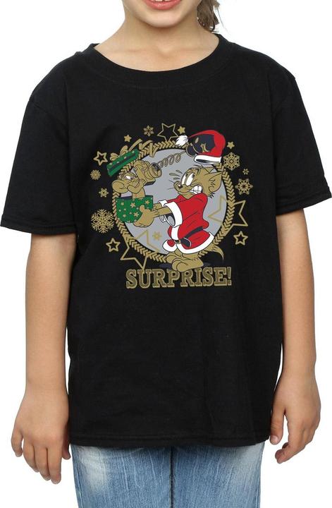 Immagine prodotto Tom & Jerry Christmas Surprise Maglietta Ragazze (140, 146)