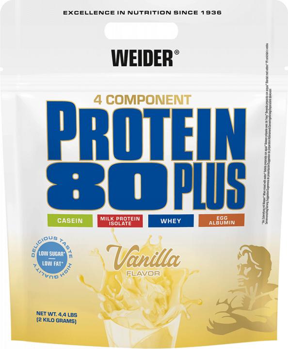Actual product image Weider Protein 80 Plus (Vanilla, 1 pcs., 2000 g)