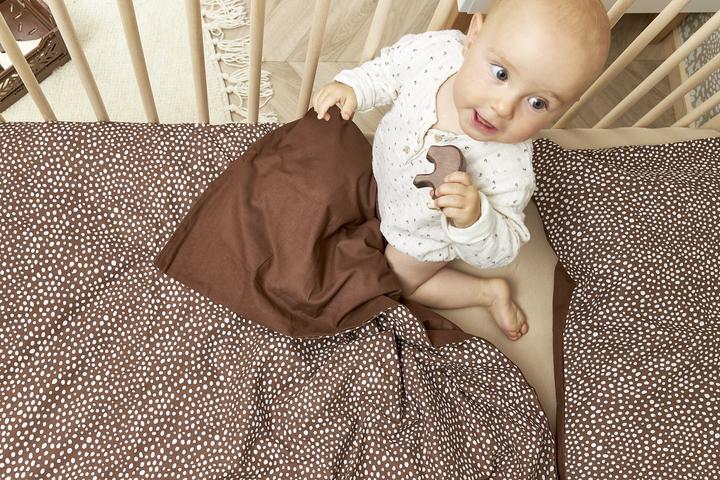 Immagine prodotto Meyco Biancheria da letto 100x135 cm Ghepardo cioccolato / Uni cioccolato