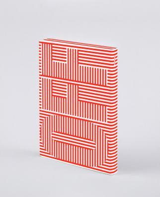 Image du produit Nuuna Carnet de notes Graphic L On-Off 22 x 16.5 cm, Dot, rouge/blanc (22 x 16,5 cm, Pointillés, Couverture souple)