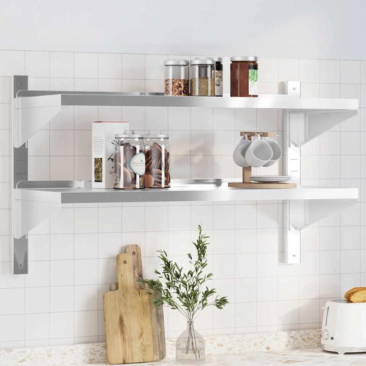 Actual product image VidaXL Wall shelf with 2 shelves Noble (100 x 40 x 60 cm)
