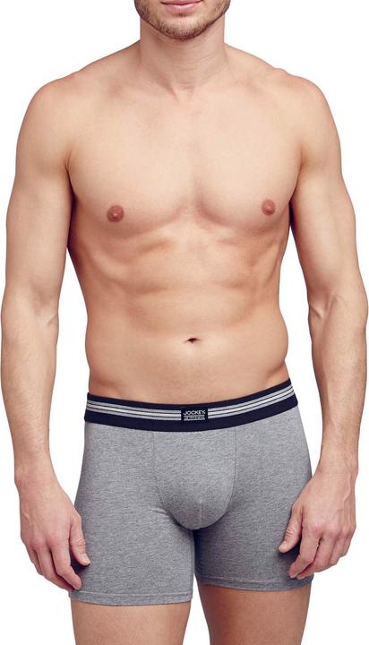Image du produit Jockey 3-Pack Cotton Stretch Boxer Trunk stone grey melange (XL, Lot de 3)