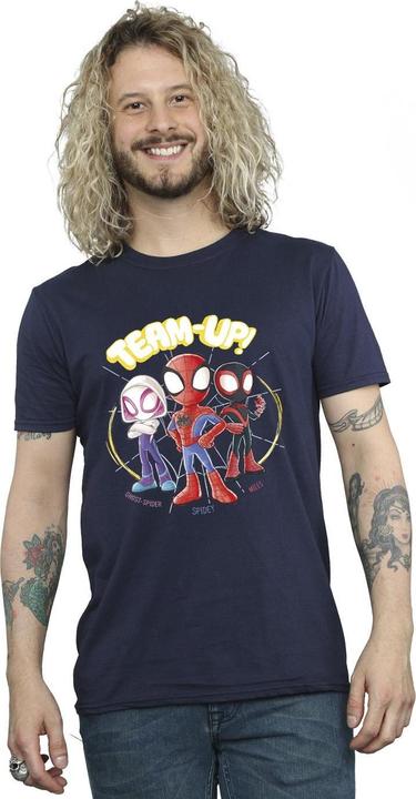 Actual product image Mens Spidey And His Amazing Friends Sketch T-Shirt (XXL)