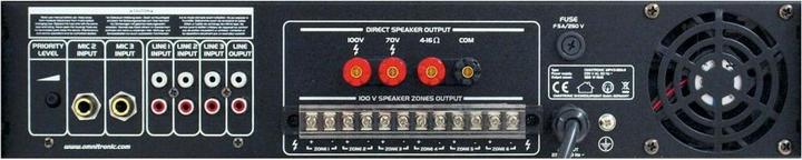Immagine prodotto Omnitronic MPVZ350.6 Amplificatore di miscelazione (Preamplificatore a tubi)