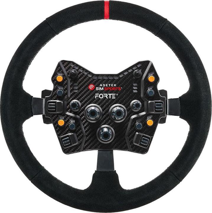 Produktbild Asetek SimSports Lenkradkranz, gewölbt, 340 mm - schwarz, wildleder