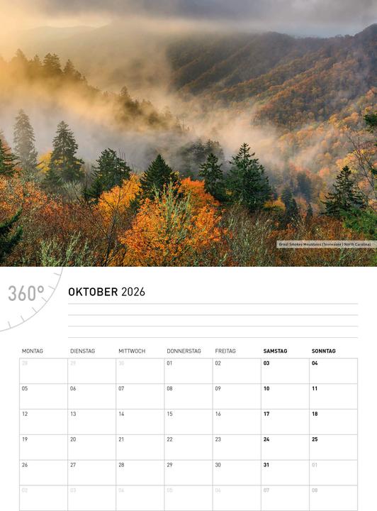 Produktbild USABroschürenkalender2026 (A4, Deutsch)