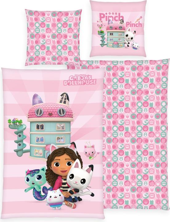 Actual product image Gabby's Dollhouse Bed linen 80/80+135/200 cm