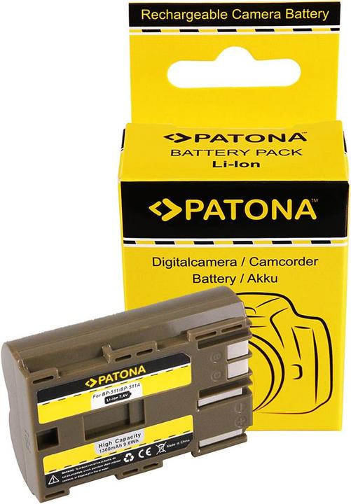 Actual product image Patona Canon BP-511 (Rechargeable battery)