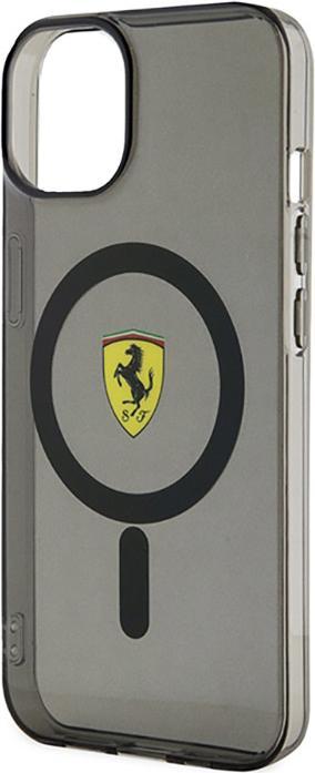 Actual product image Ferrari FEHMP14SURKK iPhone 14 6.1" black/black hardcase Translucent Magsafe (Apple iPhone 14)