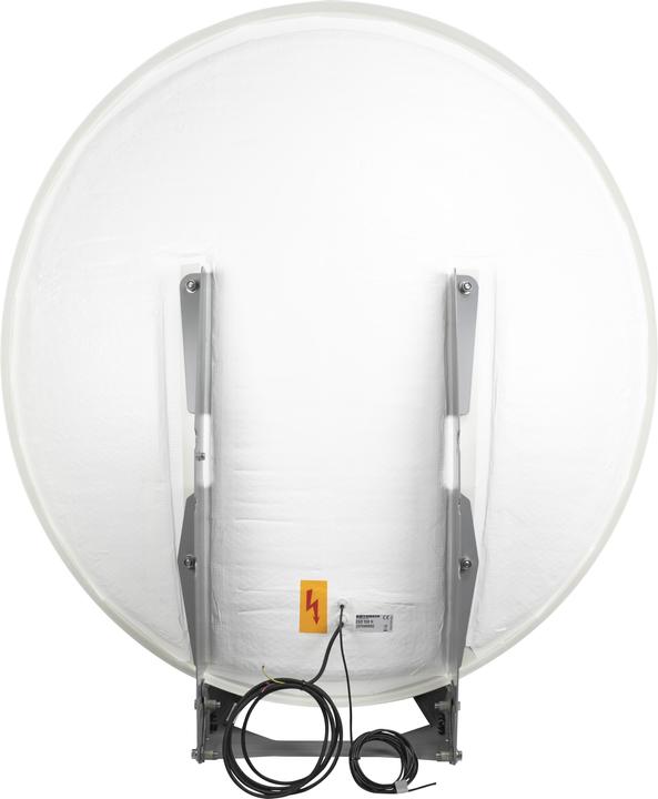 Actual product image Kathrein CAS 120 H 120cm mirror white w. mounted heating (Parabolic antenna)