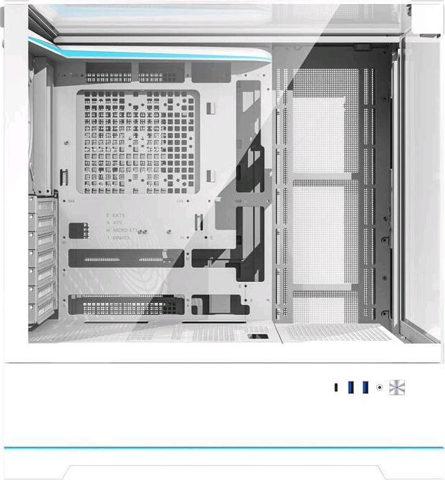 Actual product image Darkflash Tech Darkflash DY450 computer case without fans (white) (ITX, mATX, ATX)