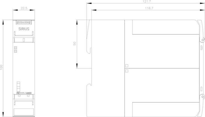 Image du produit Siemens Relais de sécurité,3NO 1NC,115-230Vac