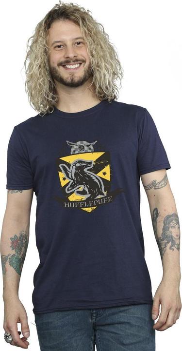 Actual product image Mens Hufflepuff Chest Badge T-Shirt (S)