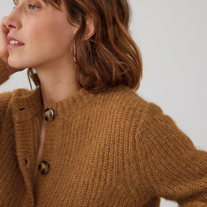 Image du produit La Redoute Collections Cardigan Signature avec laine d'alpaga (XL)